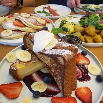 Everyday Eatery - French Toast Forever Ricotta Hotcakes Spinach and Feta Omelette - Cafes Near Me - Irvine, California Everyday Eatery - French Toast Forever Ricotta Hotcakes Spinach and Feta Omelette - Cafes Near Me - Irvine, California
