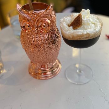 Coco Maya - La Lechuza (you have to give your ID and CC for this one as collateral) and espresso martini - Caribbean Near Me - San Diego, California