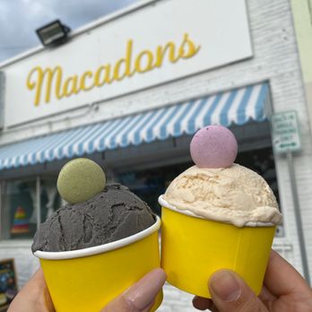 Macadons - Black sesame icecream , royal milk tea icecream - Macarons Near Me - Renton, Washington Macadons - Black sesame icecream , royal milk tea icecream - Macarons Near Me - Renton, Washington