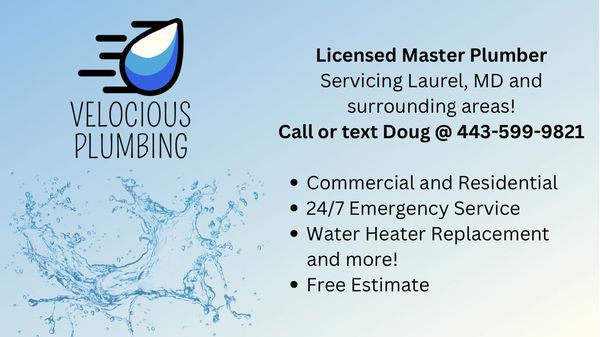 Velocious Plumbing Logo