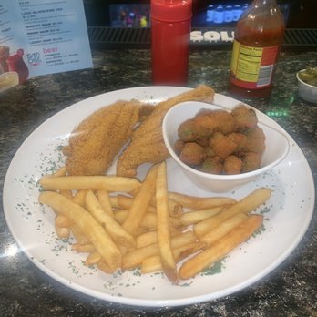 Southern Eats - Fried Fish, Fries and Okra - Southern Near Me - Arlington, Texas