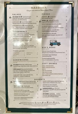 Menu photo 2 Narbona Boca Raton Boca Raton, FL Menu photo 2 Narbona Boca Raton Boca Raton, FL