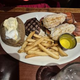 Sirloin and lobster tails Sirloin and lobster tails