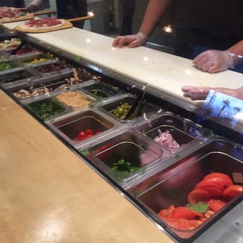 Pieology Pizzeria Southbay Pavillion Mall - Ingredients - Pizza Near Me - Carson, California