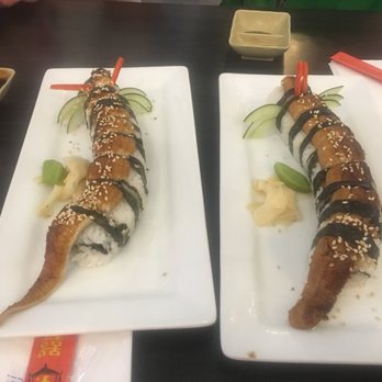 Sushi Tequila - Two dragon rolls. Great. Sushi rice here great for Mexico. No eel sauce on it as listed. Got on side. Recommended!!! Huge!!! - Teppanyaki Near Me - Cancún, ROO Sushi Tequila - Two dragon rolls. Great. Sushi rice here great for Mexico. No eel sauce on it as listed. Got on side. Recommended!!! Huge!!! - Teppanyaki Near Me - Cancún, ROO