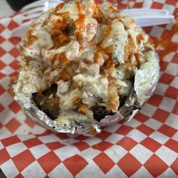 Smoke Daddies - Buffalo Chicken tender baked potato