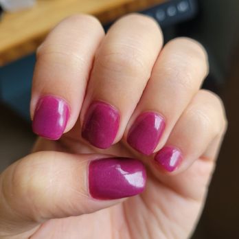 OMG My Nails - Left hand - natural nails with dip powder / SNS - Nail Salons Near Me - Fairfax, Virginia OMG My Nails - Left hand - natural nails with dip powder / SNS - Nail Salons Near Me - Fairfax, Virginia