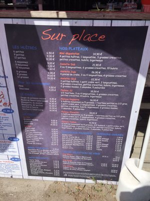 Menu photo 1 Chez Huguette Andernos-les-Bains, 33