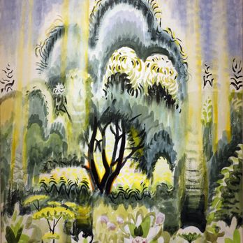Burchfield Penney Art Center - Charles Burchfield; July Sunlight Pouring Down (aka Sunlight Pouring Down); 1952; watercolor on paper - Art Museums Near Me - Buffalo, New York