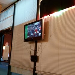 Golden Chinese Wok - There is a TV by the door that's always on.