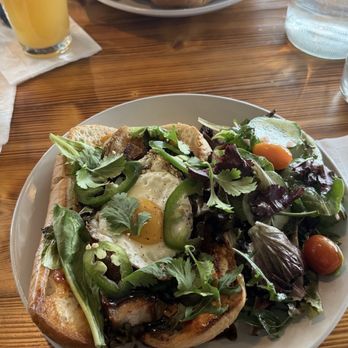 Wild Roots - Banh Mi with salad - Breakfast & Brunch Near Me - West Allis, Wisconsin