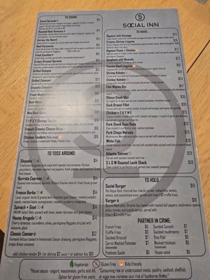 Menu photo 1 Social Inn Glenview, IL Menu photo 1 Social Inn Glenview, IL