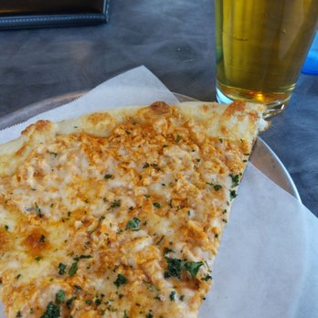 Sliceworks - Buffalo chicken pizza slice and a delicious Voodoo Ranger. - Pizza Near Me - Denver, Colorado