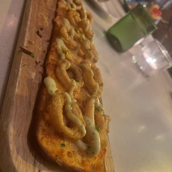 Crazy About You - Calamari Al Pepperocini Flatbread - Mediterranean Near Me - Miami, Florida Crazy About You - Calamari Al Pepperocini Flatbread - Mediterranean Near Me - Miami, Florida