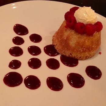 HT Grill - The small (cupcake size) butter cake dessert with beet-raspberry "gel" (and seeds!). - New American Near Me - Redondo Beach, California HT Grill - The small (cupcake size) butter cake dessert with beet-raspberry "gel" (and seeds!). - New American Near Me - Redondo Beach, California
