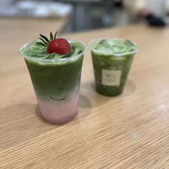 Harucake - Strawberry matcha Regular matcha - Coffee & Tea Near Me - Los Angeles, California