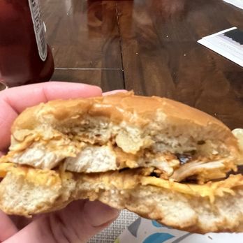 Chick-fil-A - Barely anything there. Very disappointing spicy chicken sandwich. Surprised they would even serve this. - Salad Near Me - Gulfport, Mississippi