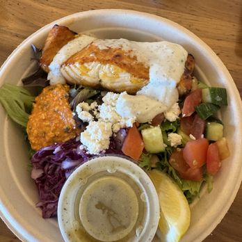 Luna Grill Santee - Grilled Salmon Plate - Mediterranean Near Me - Santee, California