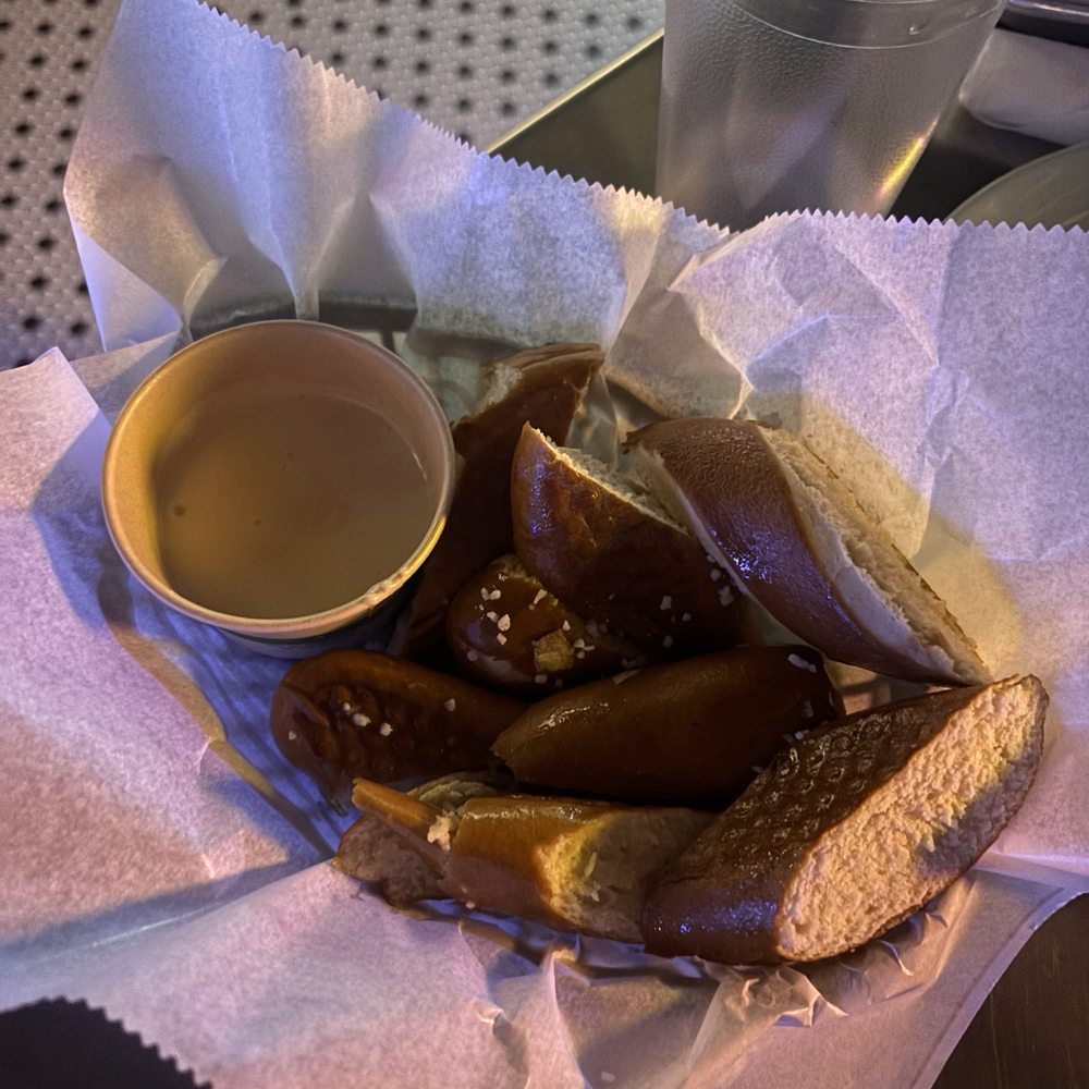 Dirty Laundry - Pretzel with beer cheese - Cocktail Bars Near Me - Denver, Colorado Dirty Laundry - Pretzel with beer cheese - Cocktail Bars Near Me - Denver, Colorado