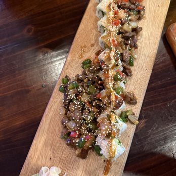 Raw Sushi Bar Lounge - beef cilanto roll - Japanese Near Me - Elk Grove, California Raw Sushi Bar Lounge - beef cilanto roll - Japanese Near Me - Elk Grove, California