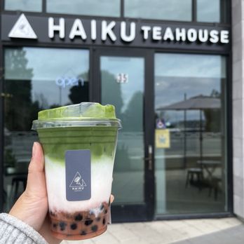 Haiku Teahouse - Guava Matcha Latte - Bubble Tea Near Me - San Jose, California