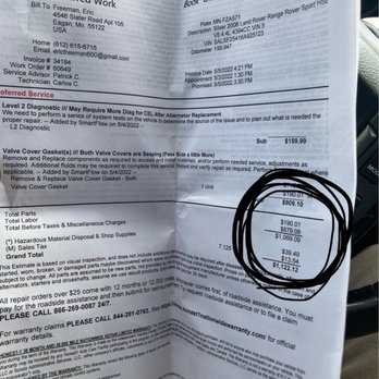 Honest-1 Auto Care Eagan West - Cant make this up $879.08 for labor on $190 part either your mechanics are incompetent or you guys are price gouging, never again! - Auto Repair Near Me - Eagan, Minnesota Honest-1 Auto Care Eagan West - Cant make this up $879.08 for labor on $190 part either your mechanics are incompetent or you guys are price gouging, never again! - Auto Repair Near Me - Eagan, Minnesota