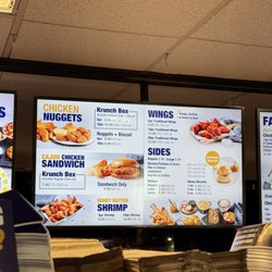 Marathon - They recently added Krispy Krunchy Chicken. Here's photos of the menu.