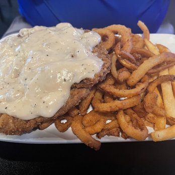 Island Bar & Grill Surfside - Chicken fried steak with sawmill gravy. - New American Near Me - Myrtle Beach, South Carolina