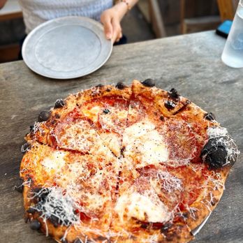 Bungalow by Middle Brow - Hot honey and soppressata pizza - Beer Bar Near Me - Chicago, Illinois