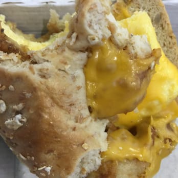 Chick-fil-A - Chicken sandwich with egg, cheese and on a bagel.  Great value at the airport and great fried chicken. - Chicken Shop Near Me - Detroit, Michigan