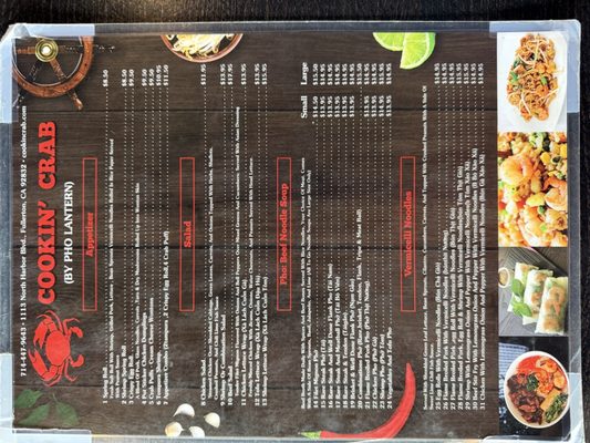 Menu photo 5 Cookin' Crab Fullerton, CA