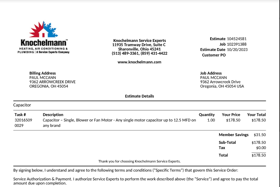 Slide of Knochelmann Service Experts