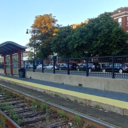 Washington Street MBTA Station - Green Line - Inbound platform at Washington Street