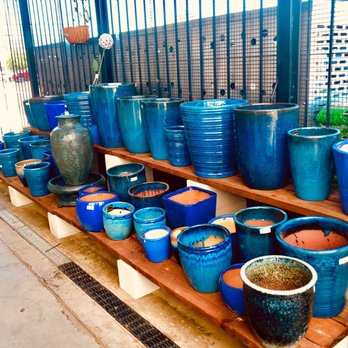 Outdoor Supply Hardware - My favorites Great selection of blue-toned multi-sized planters in the outdoor garden area. - Hardware Stores Near Me - Redwood City, California