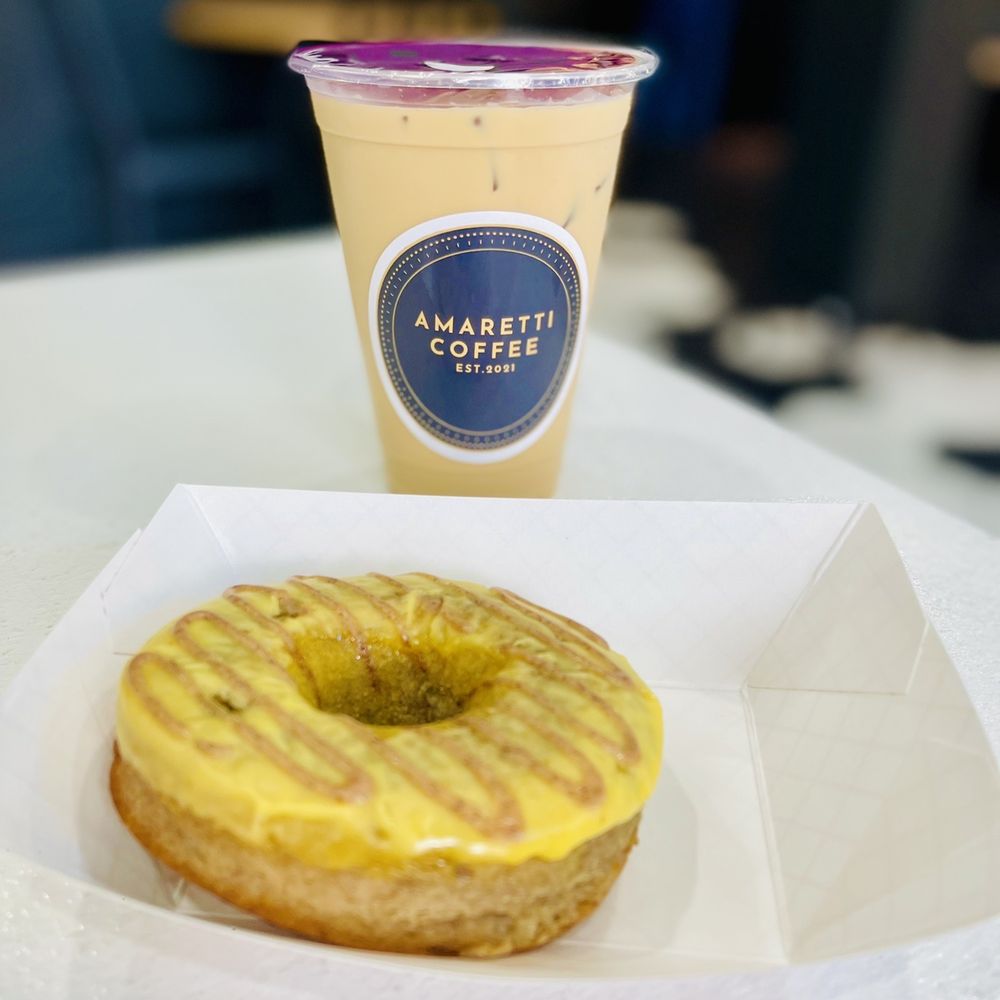 Amaretti Coffee - Banana Donut and Vanilla Coffee - Coffee & Tea Near Me - San Antonio, Texas Amaretti Coffee - Banana Donut and Vanilla Coffee - Coffee & Tea Near Me - San Antonio, Texas