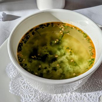 Roy's at Pebble Beach - Miso seaweed soup - Asian Fusion Near Me - Pebble Beach, California