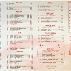 Asian Yummy - Menu