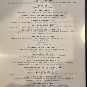 Revival Kitchen & Bar - Menu as of October 5, 2021 - Wine Bars Near Me - Concord, New Hampshire