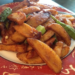 Okra, potato under vegetarian section, tasty!