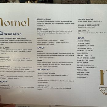 Nomel - Lunch Menu - Breakfast & Brunch Near Me - El Paso, Texas