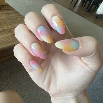 MOI Nails By Spring - Airbrush multicolor - Nail Salons Near Me - Los Angeles, California MOI Nails By Spring - Airbrush multicolor - Nail Salons Near Me - Los Angeles, California