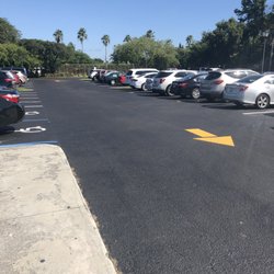 Doris Ison Health Center - Freshly resurfaced parking lot