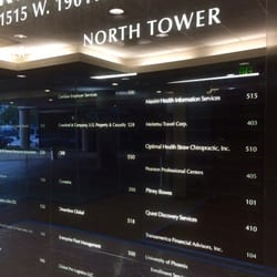 Pearson Professional Centers - Look for University of Phoenix street sign, it's in the same building.  Located in the North Tower, suite 405.