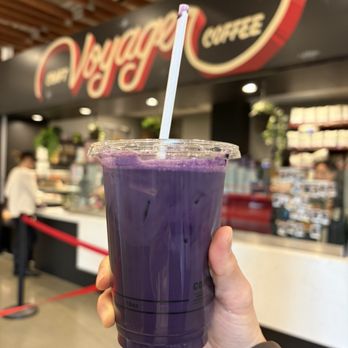 Voyager Craft Coffee - Ube latte - Coffee & Tea Near Me - Stanford, California Voyager Craft Coffee - Ube latte - Coffee & Tea Near Me - Stanford, California