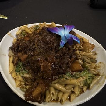 Noir Kitchen & Cocktails - Rasta Pasta with oxtails - Soul Food Near Me - Nashville, Tennessee Noir Kitchen & Cocktails - Rasta Pasta with oxtails - Soul Food Near Me - Nashville, Tennessee