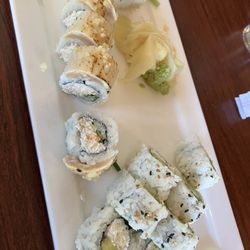 Kabuki Sushi & Grill - The kids chosen rolls were California and a seared salmon (I think)