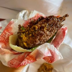 Freddy's Frozen Custard & Steakburgers - Double steak burger lettuce wrap
