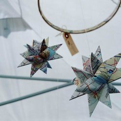 Free Leaf - Map star mobiles, along with other hand-crafted gifts