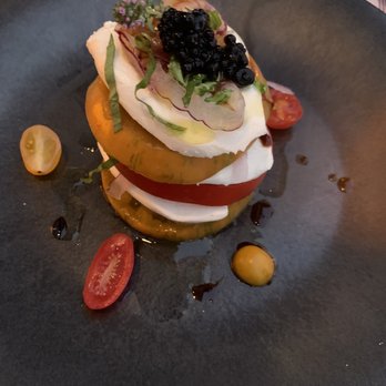 La Bicyclette - Tomato Slices, Herbs, Olive Oil Drizzle - French Near Me - Carmel, California