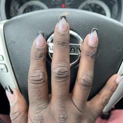 Sky Nails - Half done nails!!